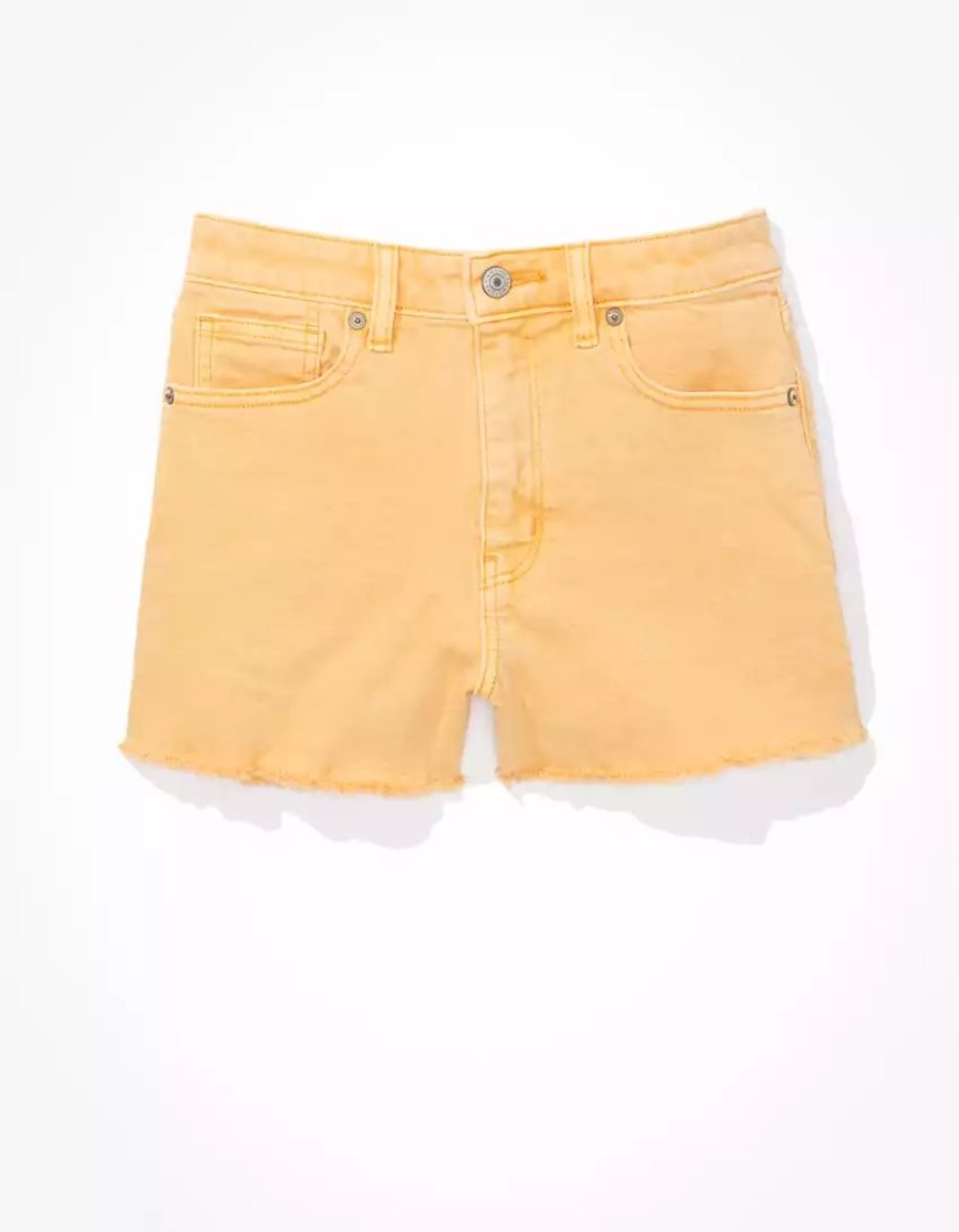 Shorts American Eagle AE Stretch Twill Mom Orange Femme | BSZ-41104173